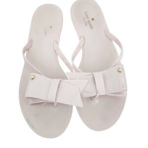 7 Kate Spade Cream Bow Sandals